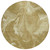 8' Brown Beige And Ivory Round Abstract Washable Indoor Outdoor Area Rug