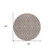 8' Taupe And Ivory Round Geometric Washable Indoor Outdoor Area Rug