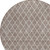 8' Taupe And Ivory Round Geometric Washable Indoor Outdoor Area Rug