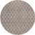 8' Taupe And Ivory Round Geometric Washable Indoor Outdoor Area Rug