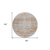 8' Copper And Beige Round Oriental Washable Indoor Outdoor Area Rug