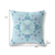 28" X 28" Light White Blown Seam Floral Indoor Outdoor Throw Pillow