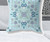 28" X 28" Light White Blown Seam Floral Indoor Outdoor Throw Pillow