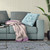 28" X 28" Light White Blown Seam Floral Indoor Outdoor Throw Pillow