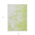 3' X 5' Artichoke Green And Ivory Abstract Washable Indoor Outdoor Area Rug