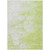 3' X 5' Artichoke Green And Ivory Abstract Washable Indoor Outdoor Area Rug