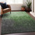 8' X 10' Green And Dark Gray Ombre Washable Indoor Outdoor Area Rug