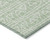 3' X 5' Mint Green Artichoke Green And Ivory Geometric Washable Indoor Outdoor Area Rug