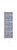 6' Blue and Red Oriental Power Loom Distressed Washable Non Skid Runner Rug