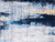 3' X 5' Blue and Yellow Abstract Printed Washable Non Skid Area Rug