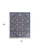 4' X 6' Blue and Beige Wool Floral Hand Knotted Area Rug