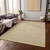 5' X 8' Gold And Ivory Geometric Washable Indoor Outdoor Area Rug