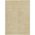 5' X 8' Gold And Ivory Geometric Washable Indoor Outdoor Area Rug