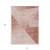 10' X 14' Salmon And Ivory Abstract Washable Indoor Outdoor Area Rug