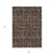 5' X 8' Orange Copper And Charcoal Medallion Washable Indoor Outdoor Area Rug