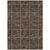 5' X 8' Orange Copper And Charcoal Medallion Washable Indoor Outdoor Area Rug