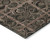 5' X 8' Orange Copper And Charcoal Medallion Washable Indoor Outdoor Area Rug