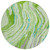 8' Green Teal Blue And Purple Round Abstract Washable Indoor Outdoor Area Rug