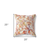 20 Peach Cream Florals Indoor Outdoor Zippered Throw Pillow