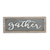 10" X 25" Brown and Gray Gather Wood and Metal Wall Decor