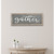 10" X 25" Brown and Gray Gather Wood and Metal Wall Decor