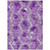10' X 14' Lavender Purple And Ivory Abstract Washable Indoor Outdoor Area Rug