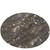 8' Chocolate And Beige Round Abstract Washable Indoor Outdoor Area Rug