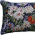14" X 20" Blue And White Floral Zippered Handmade Cotton Blend Throw Pillow