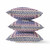18 Pink Indigo Holy Floral Zippered Suede Throw Pillow