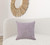 20" X 20" Purple And Cream 100% Cotton Striped Zippered Pillow