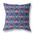 26" X 26" Indigo And Pink Zippered Geometric Indoor Outdoor Throw Pillow