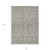 5' X 8' Taupe And Gray Damask Washable Indoor Outdoor Area Rug