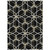 8' X 10' Black And Ivory Geometric Washable Indoor Outdoor Area Rug