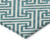 8' X 10' Teal Blue And Ivory Geometric Washable Indoor Outdoor Area Rug