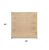 4' Beige Jute Hand Woven Square Rug
