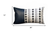 Set Of Four 12" X 20" Navy Blue Faux Leather Diamond Zippered Pillow Cover