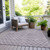 5' X 8' Lavender And Ivory Geometric Washable Indoor Outdoor Area Rug