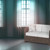 28" x 28" Off White Peacock Blown Seam Floral Indoor Outdoor Throw Pillow