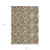 3' X 5' Brown And Beige Geometric Washable Indoor Outdoor Area Rug