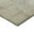 8' Wheat Round Striped Washable Indoor Outdoor Area Rug