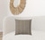 20" X 20" Taupe And White Zippered Polka Dots Throw Indoor Outdoor Pillow