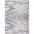 9' X 12' Lavender And Ivory Abstract Washable Indoor Outdoor Area Rug