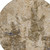8' Khaki And Taupe Round Abstract Washable Indoor Outdoor Area Rug