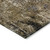 8' Khaki And Taupe Round Abstract Washable Indoor Outdoor Area Rug