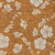 8' X 10' Copper Beige And Brown Floral Washable Indoor Outdoor Area Rug