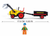 Log Tractor with Log Trailer Building Brick Kit (110 pcs)