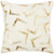 Ivory Gold Foil Geometric Stroke Throw Pillow