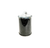 7" Clear And Black Faux Crystal And Glass Storage Canister