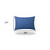 24" X 36" Blue And White Zippered Gingham Lumbar Indoor Outdoor Pillow