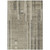 8' X 10' Taupe And Dark Gray Striped Washable Indoor Outdoor Area Rug
